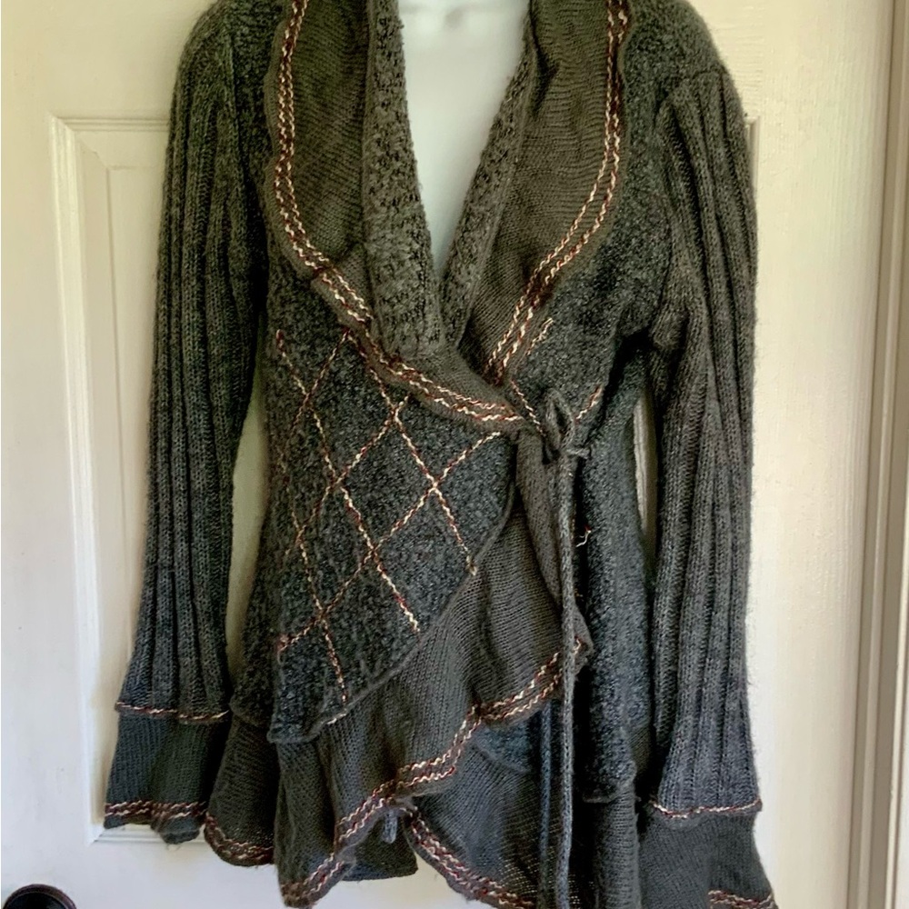 FORLA PARIS….Wrap Sweater